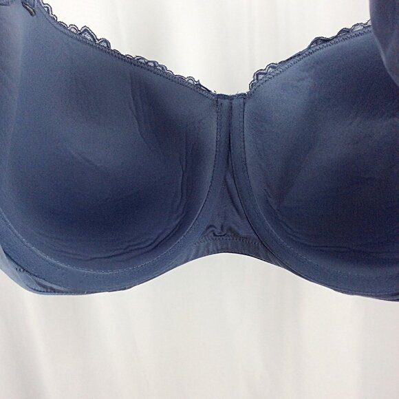Joyspun Women's Bra 44D Blue Lace Comfort Straps Underwired - Picture 7 of 10